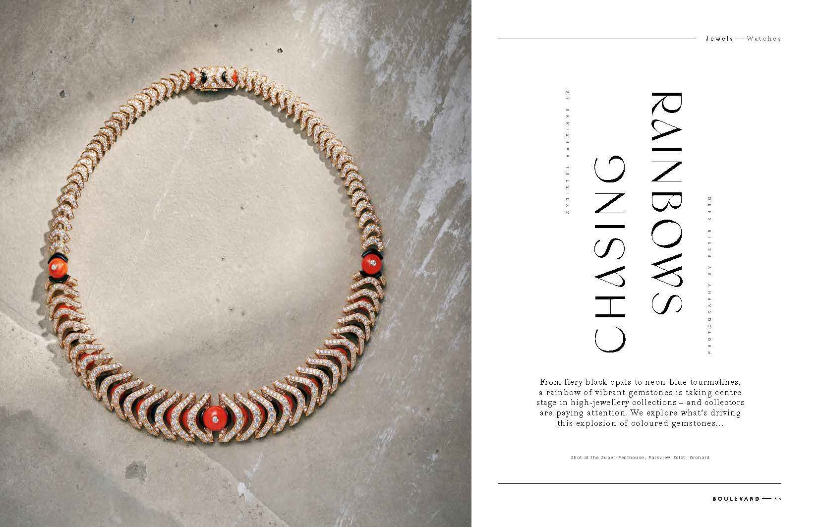 Multi-coloured gemstones-magazine