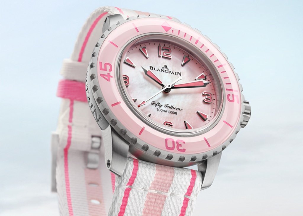 Blancpain Female Fifty Fathoms 38mm pink